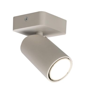 SAL FARETTO DA SOFFITTO O PARETE ORIENTABILE IN METALLO BIANCO, NERO O ORO CON SPOT CILINDRO LAMPADINA GU10 Mantra - Cristalensi