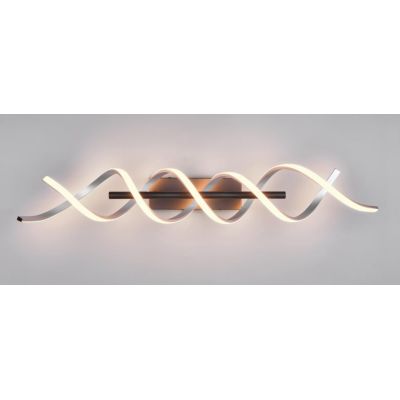 SEQUENCE PLAFONIERA MODERNA LED 41W LUCE DIMMERABILE METALLO NERO CON FINITURE OTTONE O ALLUMINIO TRIO LIGHTING - Cristalensi Sh