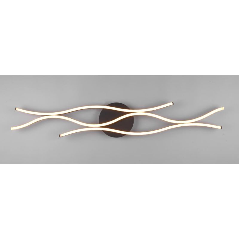 BLAZE PLAFONIERA MODERNA LED 35W LUCE 2300-3000-4000K DIMMERABILE IN METALLO 2 FINITURE COLORE TRIO LIGHTING - Cristalensi Shop 