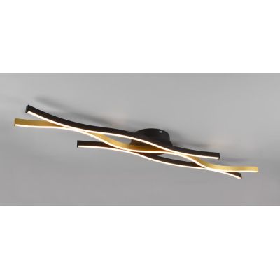 BLAZE PLAFONIERA MODERNA LED 35W LUCE 2300-3000-4000K DIMMERABILE IN METALLO 2 FINITURE COLORE TRIO LIGHTING - Cristalensi Shop 