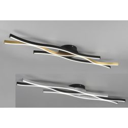 BLAZE PLAFONIERA MODERNA LED 35W LUCE 2300-3000-4000K DIMMERABILE IN METALLO 2 FINITURE COLORE TRIO LIGHTING - Cristalensi Shop 