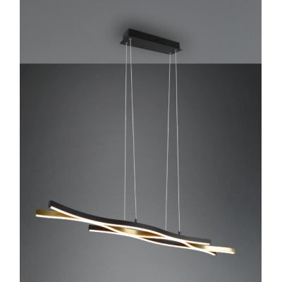 BLAZE SOSPENSIONE MODERNA LED 35W LUCE 2300-3000-4000K DIMMERABILE IN METALLO 2 FINITURE COLORE TRIO LIGHTING - Cristalensi Shop