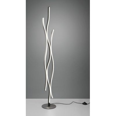 BLAZE PIANTANA MODERNA LED 28W LUCE 2300-3000-4000K DIMMERABILE IN METALLO 2 FINITURE COLORE TRIO LIGHTING - Cristalensi Shop On