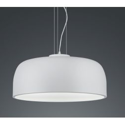 BARON SOSPENSIONE MODERNA A CUPOLA IN METALLO NERO O BIANCO DIAMETRO CM 52 LAMPADINE ATTACCO E27 TRIO LIGHTING - Cristalensi Sho 2