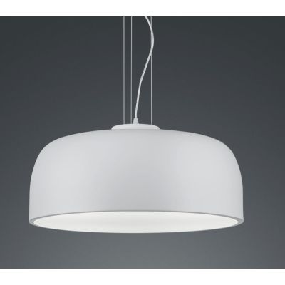 BARON SOSPENSIONE MODERNA A CUPOLA IN METALLO NERO O BIANCO DIAMETRO CM 52 LAMPADINE ATTACCO E27 TRIO LIGHTING - Cristalensi Sho