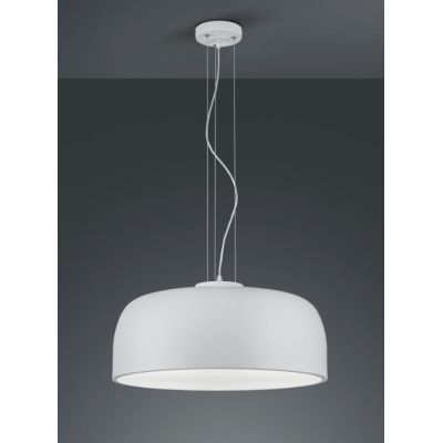 BARON SOSPENSIONE MODERNA A CUPOLA IN METALLO NERO O BIANCO DIAMETRO CM 52 LAMPADINE ATTACCO E27 TRIO LIGHTING - Cristalensi Sho