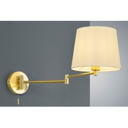 LYON LAMPADA DA PARETE MODERNA NICHEL O OTTONE CON PARALUME E DOPPIO SNODO LAMPADINA ATTACCO E27 TRIO LIGHTING - Cristalensi Sho 2