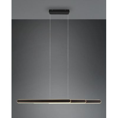 HELIOS SOSPENSIONE ESTENSIBILE LED 48W LUCE 2700-6500K DIMMERABILE 3 FINITURE COLORE MODERNA TRIO LIGHTING - Cristalensi Shop On