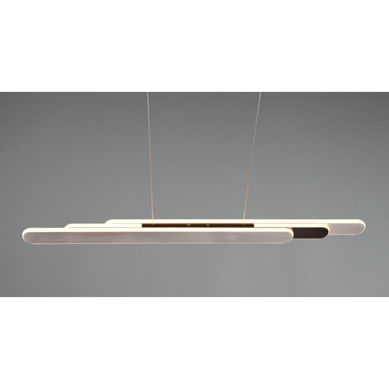 HELIOS SOSPENSIONE ESTENSIBILE LED 48W LUCE 2700-6500K DIMMERABILE 3 FINITURE COLORE MODERNA TRIO LIGHTING - Cristalensi Shop On