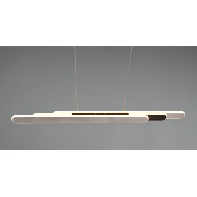 HELIOS SOSPENSIONE ESTENSIBILE LED 48W LUCE 2700-6500K DIMMERABILE 3 FINITURE COLORE MODERNA TRIO LIGHTING - Cristalensi Shop On