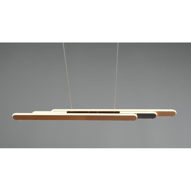 HELIOS SOSPENSIONE ESTENSIBILE LED 48W LUCE 2700-6500K DIMMERABILE 3 FINITURE COLORE MODERNA TRIO LIGHTING - Cristalensi Shop On