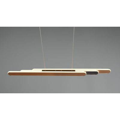 HELIOS SOSPENSIONE ESTENSIBILE LED 48W LUCE 2700-6500K DIMMERABILE 3 FINITURE COLORE MODERNA TRIO LIGHTING - Cristalensi Shop On