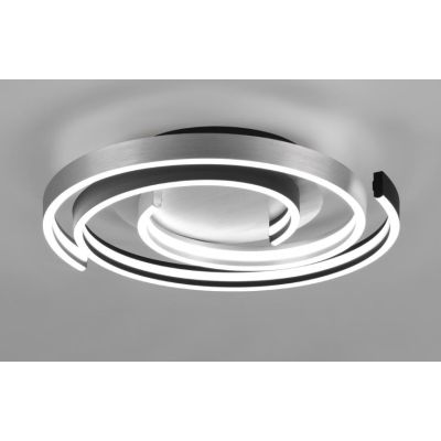 CAYA PLAFONIERA TONDEGGIANTE LED 58W LUCE DIMMERABILE METALLO NERO/ORO OPPURE ALLUMINIO MODERNA TRIO LIGHTING - Cristalensi Shop
