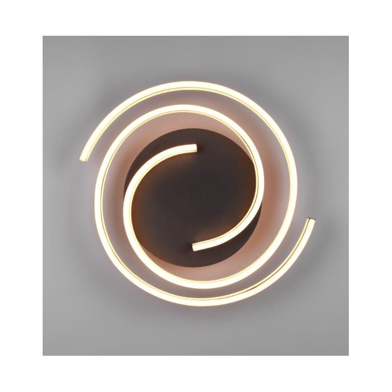 CAYA PLAFONIERA TONDEGGIANTE LED 58W LUCE DIMMERABILE METALLO NERO/ORO OPPURE ALLUMINIO MODERNA TRIO LIGHTING - Cristalensi Shop