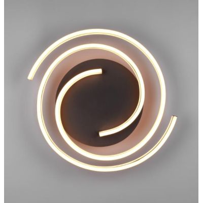 CAYA PLAFONIERA TONDEGGIANTE LED 58W LUCE DIMMERABILE METALLO NERO/ORO OPPURE ALLUMINIO MODERNA TRIO LIGHTING - Cristalensi Shop