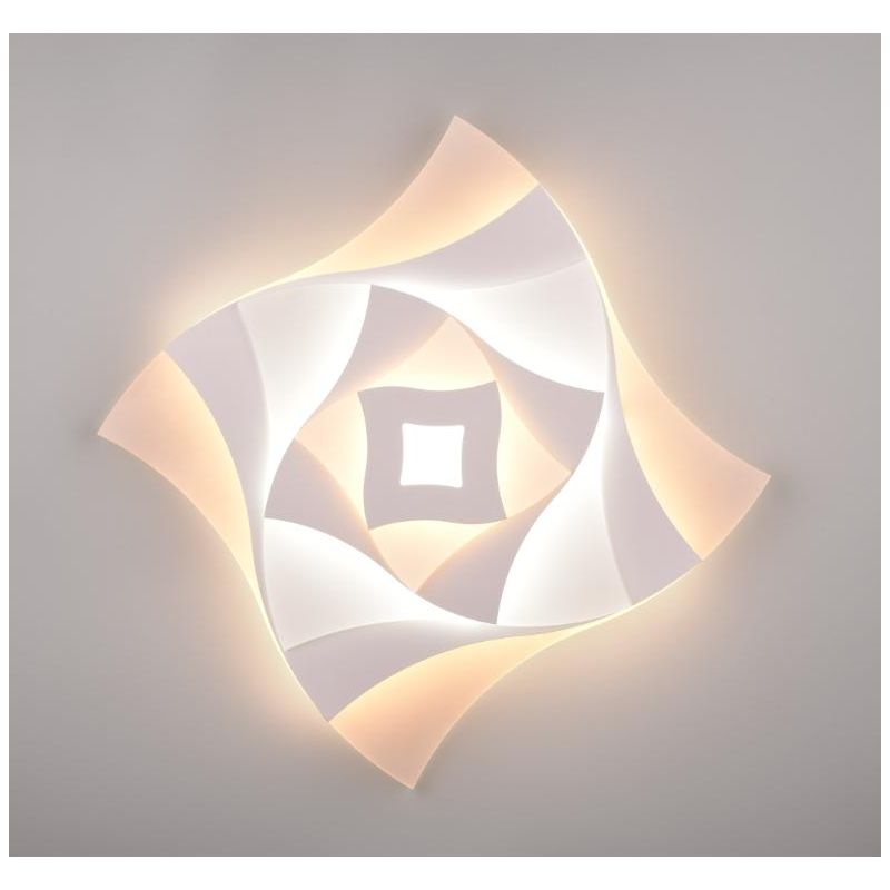 AKITA PLAFONIERA SQUADRATA MODERNA LED 56W LUCE DIMMERABILE TELECOMANDO INCLUSO TRIO LIGHTING - Cristalensi Shop Online