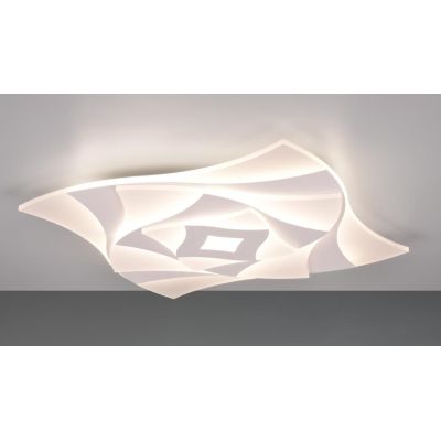 AKITA PLAFONIERA SQUADRATA MODERNA LED 56W LUCE DIMMERABILE TELECOMANDO INCLUSO TRIO LIGHTING - Cristalensi Shop Online