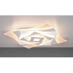 AKITA PLAFONIERA SQUADRATA MODERNA LED 56W LUCE DIMMERABILE TELECOMANDO INCLUSO TRIO LIGHTING - Cristalensi Shop Online