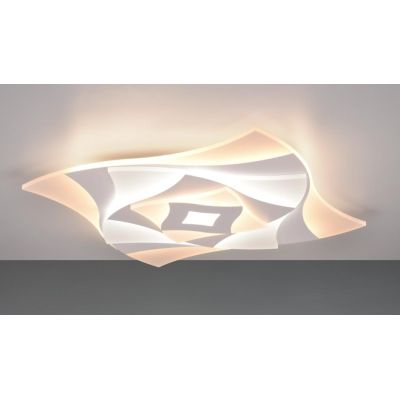 AKITA PLAFONIERA SQUADRATA MODERNA LED 56W LUCE DIMMERABILE TELECOMANDO INCLUSO TRIO LIGHTING - Cristalensi Shop Online