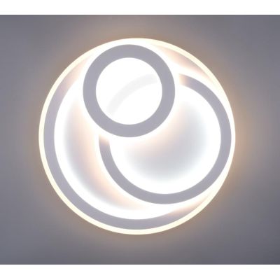 MITA PLAFONIERA MODERNA 3 CERCHI LED 74W LUCE DIMMERABILE TELECOMANDO INCLUSO CON LUCE NOTTURNA TRIO LIGHTING - Cristalensi Shop
