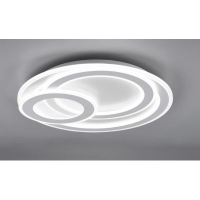 MITA PLAFONIERA MODERNA 3 CERCHI LED 74W LUCE DIMMERABILE TELECOMANDO INCLUSO CON LUCE NOTTURNA TRIO LIGHTING - Cristalensi Shop