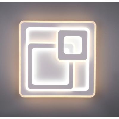 MITA PLAFONIERA MODERNA 3 QUADRATI LED 76W LUCE DIMMERABILE TELECOMANDO INCLUSO CM 51X51 TRIO LIGHTING - Cristalensi Shop Online