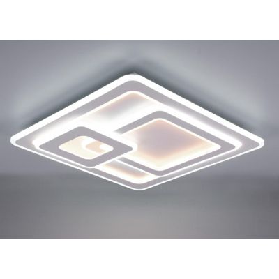 MITA PLAFONIERA MODERNA 3 QUADRATI LED 76W LUCE DIMMERABILE TELECOMANDO INCLUSO CM 51X51 TRIO LIGHTING - Cristalensi Shop Online