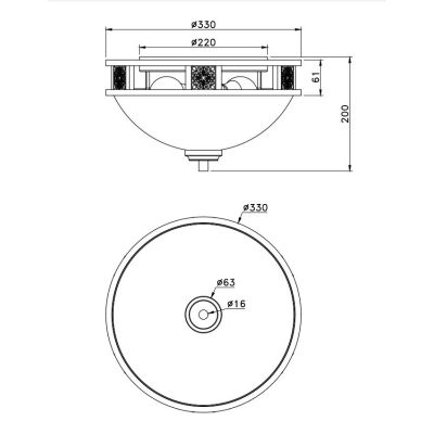 QUINTA PLAFONIERA CLASSICA METALLO RUGGINE E VETRO ALABASTRO DIAMETRO CM 33 LAMPADINE 2XE27 TRIO LIGHTING - Cristalensi Shop Onl