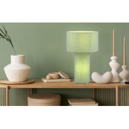 BALE LAMPADA DA TAVOLO IN TESSUTO 4 COLORI ALTEZZA CM 40 DIAMETRO CM 24 LAMPADINA ATTACCO E27 TRIO LIGHTING - Cristalensi Shop O
