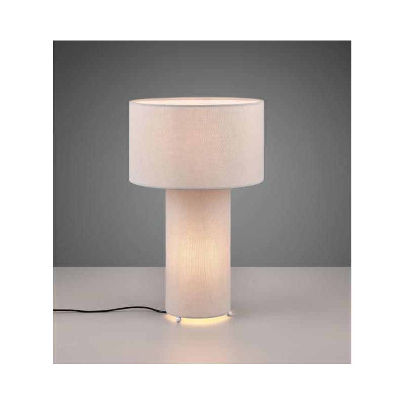 BALE LAMPADA DA TAVOLO IN TESSUTO 4 COLORI ALTEZZA CM 40 DIAMETRO CM 24 LAMPADINA ATTACCO E27 TRIO LIGHTING - Cristalensi Shop O