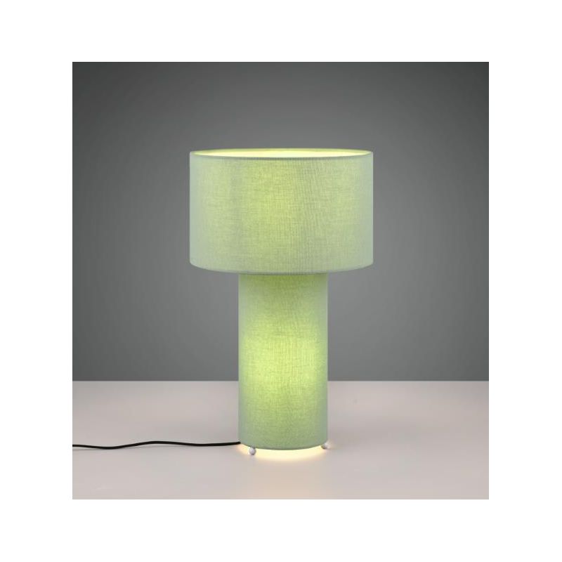 BALE LAMPADA DA TAVOLO IN TESSUTO 4 COLORI ALTEZZA CM 40 DIAMETRO CM 24 LAMPADINA ATTACCO E27 TRIO LIGHTING - Cristalensi Shop O