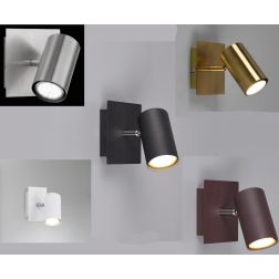 MARLEY FARETTO DA SOFFITTO O PARETE ORIENTABILE IN METALLO 5 FINITURE COLORE ATTACCO GU10 TRIO LIGHTING - Cristalensi Shop Onlin