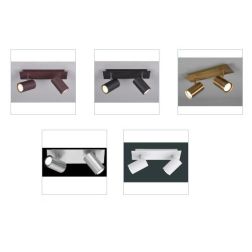 MARLEY FARETTO A 2 SPOT ORIENTABILI IN METALLO 5 FINITURE COLORE ATTACCO 2xGU10 TRIO LIGHTING - Cristalensi Shop Online