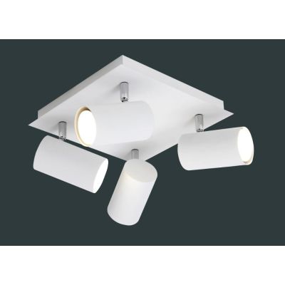 MARLEY FARETTO A 4 SPOT ORIENTABILI IN METALLO 5 FINITURE COLORE ATTACCO 4xGU10 TRIO LIGHTING - Cristalensi Shop Online