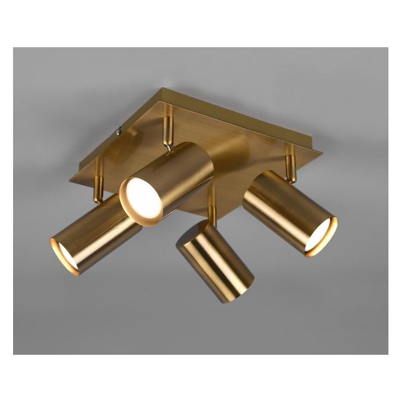 MARLEY FARETTO A 4 SPOT ORIENTABILI IN METALLO 5 FINITURE COLORE ATTACCO 4xGU10 TRIO LIGHTING - Cristalensi Shop Online