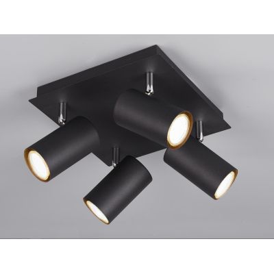 MARLEY FARETTO A 4 SPOT ORIENTABILI IN METALLO 5 FINITURE COLORE ATTACCO 4xGU10 TRIO LIGHTING - Cristalensi Shop Online