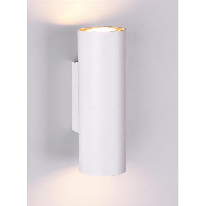MARLEY APPLIQUE CILINDRICA IN METALLO 5 FINITURE COLORE BI-EMISSIONE ATTACCO 2XGU10 TRIO LIGHTING - Cristalensi Shop Online