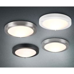 CONDUS PLAFONIERA DA BAGNO CLASSICA D32 IN METALLO IP44 ATTACCO E27 4 COLORI TRIO LIGHTING - Cristalensi Shop Online