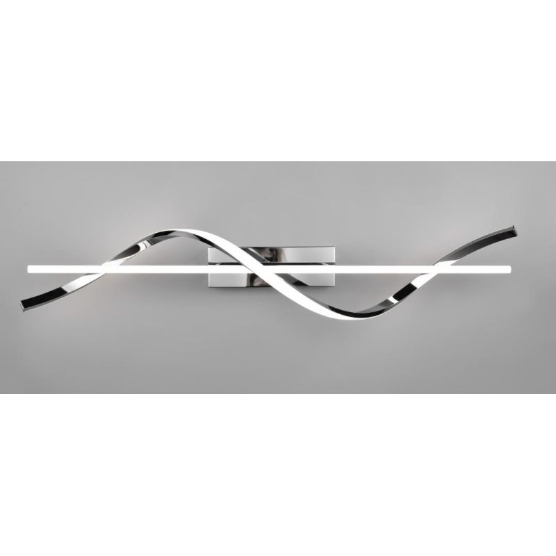 ISABEL PLAFONIERA MODERNA LED 24W LUCE 4000K DIMMERABILE METALLO FINITURA CROMO RL - Cristalensi Shop Online