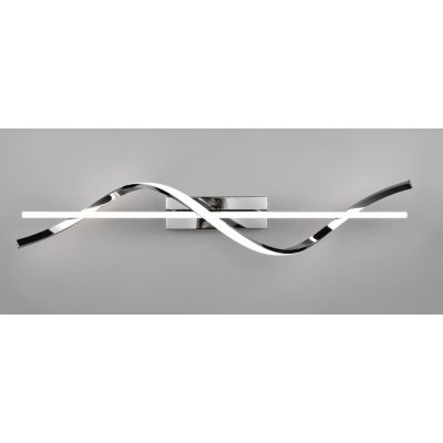 ISABEL PLAFONIERA MODERNA LED 24W LUCE 4000K DIMMERABILE METALLO FINITURA CROMO RL - Cristalensi Shop Online