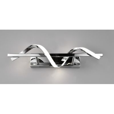 ISABEL APPLIQUE MODERNA LED 8.5W LUCE 4000K DIMMERABILE METALLO FINITURA CROMO RL - Cristalensi Shop Online