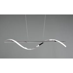 ISABEL SOSPENSIONE MODERNA LED 26W LUCE 4000K DIMMERABILE METALLO FINITURA CROMO RL - Cristalensi Shop Online