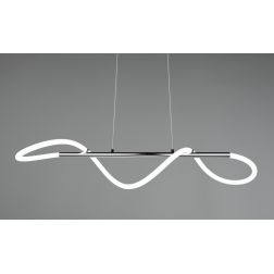 ARGOS SOSPENSIONE MODERNA IN METALLO CROMO LED 28W LUCE 4000K DIMMERABILE RL - Cristalensi Shop Online