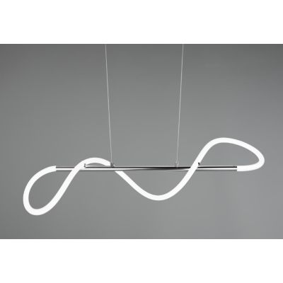 ARGOS SOSPENSIONE MODERNA IN METALLO CROMO LED 28W LUCE 4000K DIMMERABILE RL - Cristalensi Shop Online