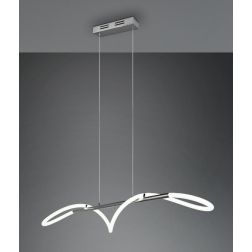 ARGOS SOSPENSIONE MODERNA IN METALLO CROMO LED 28W LUCE 4000K DIMMERABILE RL - Cristalensi Shop Online 2
