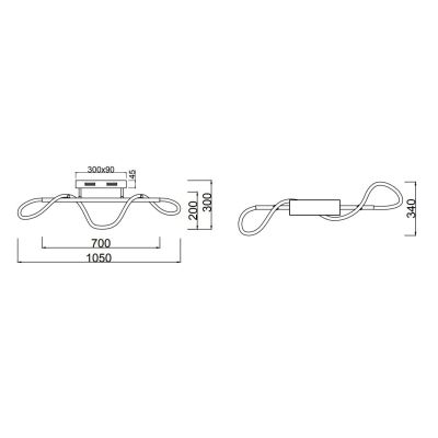 ARGOS PLAFONIERA MODERNA IN METALLO CROMO LED 28W LUCE 4000K DIMMERABILE RL - Cristalensi Shop Online