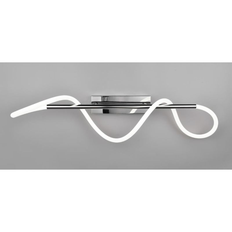 ARGOS PLAFONIERA MODERNA IN METALLO CROMO LED 28W LUCE 4000K DIMMERABILE RL - Cristalensi Shop Online