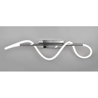 ARGOS PLAFONIERA MODERNA IN METALLO CROMO LED 28W LUCE 4000K DIMMERABILE RL - Cristalensi Shop Online