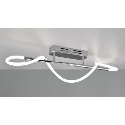 ARGOS PLAFONIERA MODERNA IN METALLO CROMO LED 28W LUCE 4000K DIMMERABILE RL - Cristalensi Shop Online