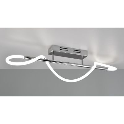 ARGOS PLAFONIERA MODERNA IN METALLO CROMO LED 28W LUCE 4000K DIMMERABILE RL - Cristalensi Shop Online
